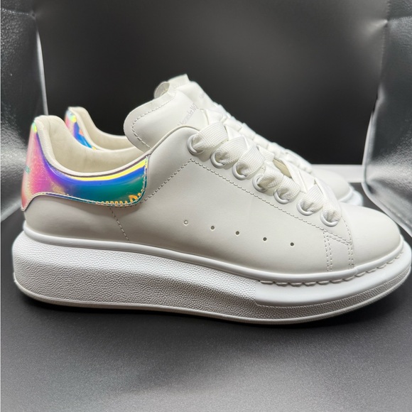 Size 8US/38EU - Alexander McQueen Oversized White/Shock Pink - Picture 3 of 8